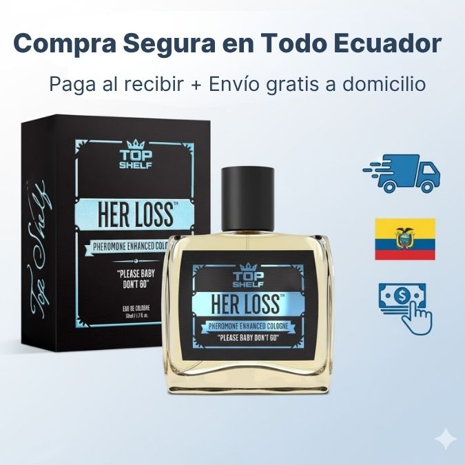 🔥 Her Loss® – Colonia Masculina con Feromonas que Activa la Atracción Natural