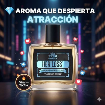 🔥 Her Loss® – Colonia Masculina con Feromonas que Activa la Atracción Natural