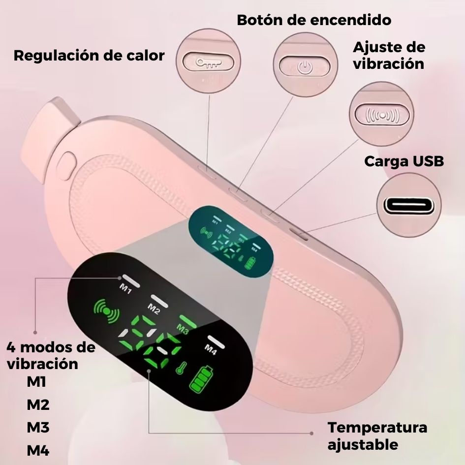 🌸 Cinturón Térmico Anticólicos – Tecnología que Alivia Tus Dolores Menstruales  <span class="sello-verificado"></span>