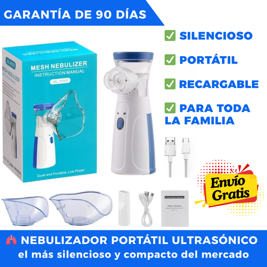 🫁 Nebulizador Portátil Ultrasónico - Respira Libre En Cualquier Lugar <span class="sello-verificado"></span>
