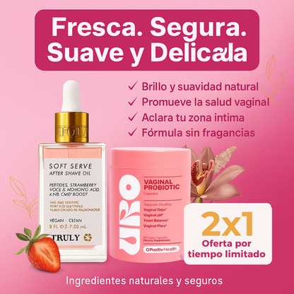 Combo Exclusivo! 🌸 Elimina Olores Íntimos + Aclara Zona V y Axilas Oscuras en 7 días | Truly + URO Original
