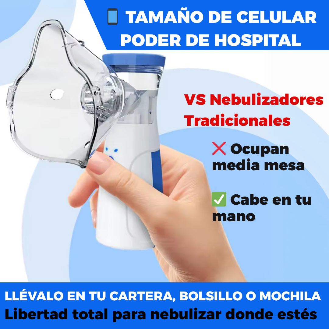 🫁 Nebulizador Portátil Ultrasónico - Respira Libre En Cualquier Lugar <span class="sello-verificado"></span>