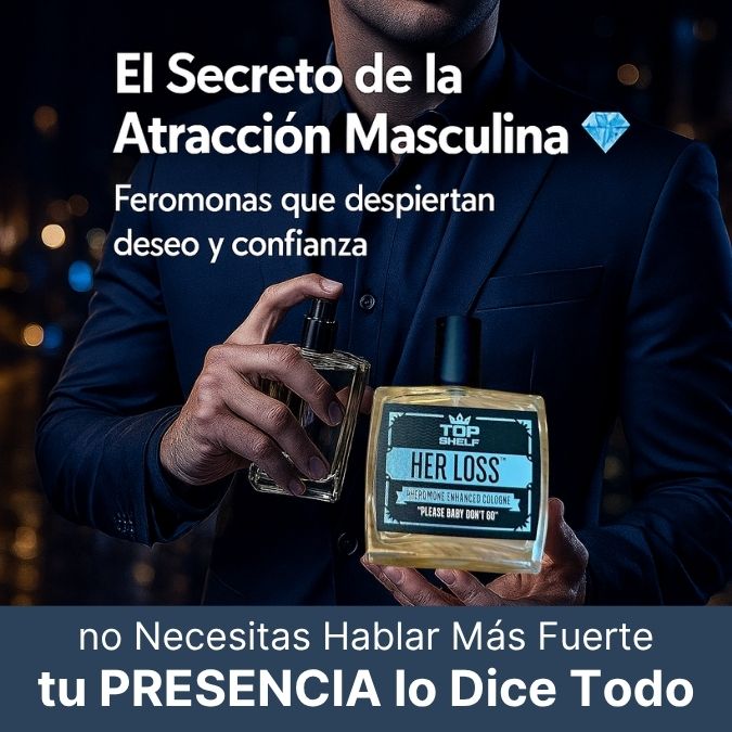 🔥 Her Loss® – Colonia Masculina con Feromonas que Activa la Atracción Natural