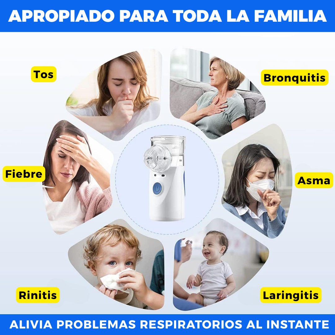 🫁 Nebulizador Portátil Ultrasónico - Respira Libre En Cualquier Lugar <span class="sello-verificado"></span>