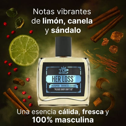 🔥 Her Loss® – Colonia Masculina con Feromonas que Activa la Atracción Natural