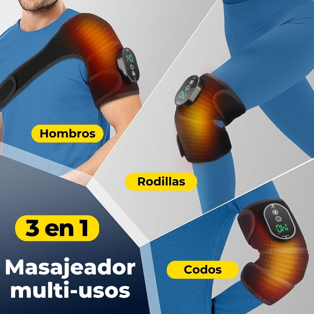 🌡️ Masajeador Térmico® 3 en 1 – ¡Alivio Inmediato Donde Más lo Necesitas!